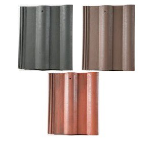 Breedon Double Roll Tile Roof Tile (Anthracite, Brown, Rustic Red) Image