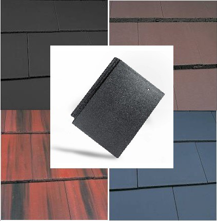 Marley Edgemere Roof Tiles (Anthracite, Old English Dark Red, Smooth Grey, Smooth Brown) Image